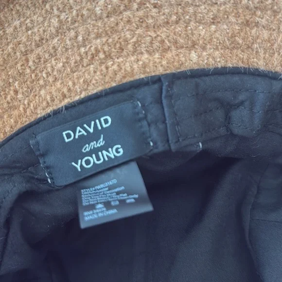 David and Young Teddy Bucket Hat Camel Dark Beige NWOT - Picture 9 of 14